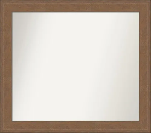 Miniatura 175 de Amanti Art Espejo de baño marrón para sobre el fregadero, 25 x 25 pulgadas, hecho a medida, espejo de tocador cuadrado marrón medio, marco de madera