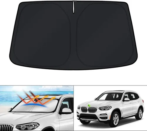 Miniatura 201 de KUST - Parasol plegable para parabrisas para Ford Ranger, accesorios 2019-2025 2026, parasol personalizado para ventana, protector solar plegable
