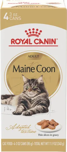 Miniatura 10 de Comida para gatos de Royal Canin, Breed Nutrition para Maine Coon, Adulto, rebanadas delgadas en salsa, 3 oz (Paquete de 6)