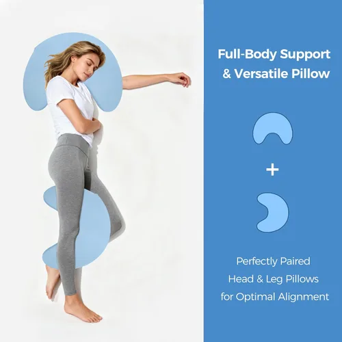Miniatura 5 de Almohada de espuma viscoelástica para dormir de lado, alivio del dolor de hombro, cojín ergonómico de apoyo cervical