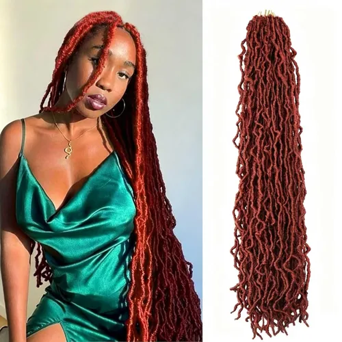 Miniatura 36 de Mytarku 8 paquetes de rastas suaves de 24 pulgadas con extremos rizados, rastas de pelo sintético de ganchillo bohemias para mujeres rastas de 1b