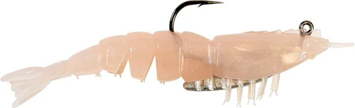 Z-MAN EZ ShrimpZ - Anzuelo de pesca de camarón blando de 8.9 cm sin enganchar, 4 unidades