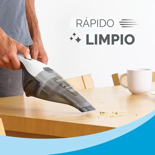 Miniatura 4 de Black + Decker Dustbuster – Aspiradora de mano sin cable, portátil, recargable para coche, montaje en pared, succión fuerte QuickClean (HNVC215B10)