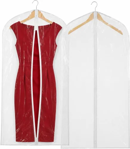 Handy Laundry Bolsa de vinilo transparente para ropa, protege tu ropa mientras viajas y sin polvo mientras cuelgas en tu armario. Ideal para