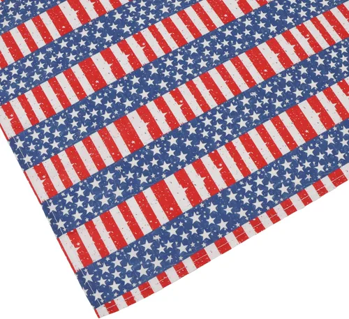 Miniatura 5 de ADOGGYGO Paquete de 4 bandanas para perro con bandera estadounidense, rojo y azul bandera de Estados Unidos, bufanda para mascotas, bandanas