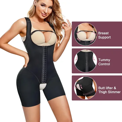 Miniatura 3 de RDSIANE Fajas moldeadoras para mujer, con control de abdomen, cuerpo completo, levantamiento de glúteos, busto abierto, para entrenamiento de cintura