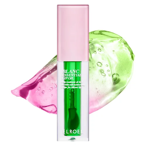 Miniatura 9 de ELROEL Blanc Essential Aceite Labial - Maquillaje de Brillo Labial Coreano Hidratante y Humectante de 50HR con 6 Extractos Botánicos - Esencia Clara