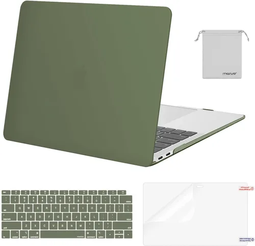 Miniatura 19 de MOSISO - Funda rígida y de plástico compatible con MacBook Air de 13 pulgadas versión 2022, 2021-2018, A2337 M1 A2179 A1932; con cubierta