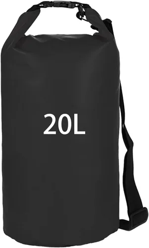 Bolsa de viaje de comida para perros, 20 L, bolsa de almacenamiento de alimentos para mascotas grande con correa para el hombro, impermeable,