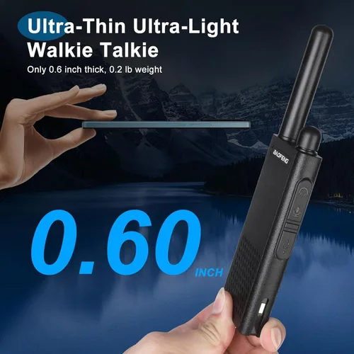 Miniatura 2 de Baofeng T26 Walkie Talkies de Largo Alcance, Batería Recargable de Iones de Litio, 16 Canales FRS, Radios Bidireccionales con Auriculares para Paq