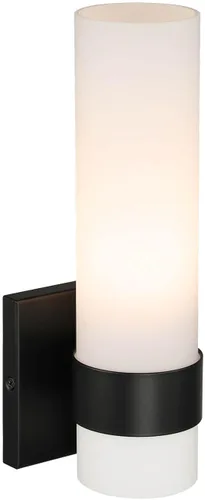 Miniatura 9 de XiNBEi Lighting XB-W1185-SB - Aplique de pared ADA, lámpara de tocador de baño vintage con tubo de vidrio acabado de latón satinado para cocina