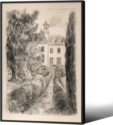 Miniatura 22 de Haitunone Arte de Pared de Lectura Femenina Victoriana Academia Oscura Libros Melancólicos Póster Pintura al Óleo Antigua Impresiones en Lienzo