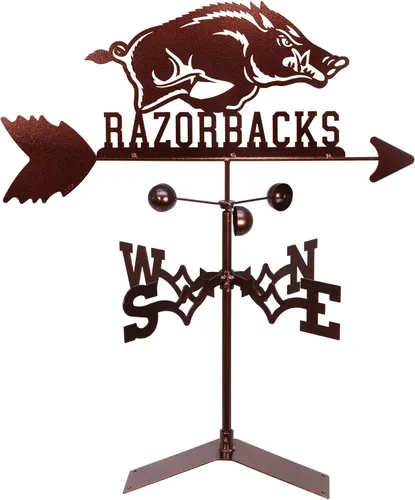 Miniatura 5 de SWEN Products Arkansas Razorbacks Veleta (estaca de jardín incluida)