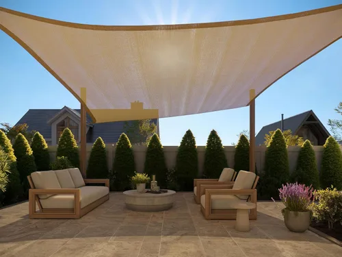 Miniatura 38 de GORILLA GRIP Toldo Solar Resistente, Protección UV Resistente a la Decoloración, Desgarros y Óxido, Parasol Rectangular, Bordes Curvos Bloquean