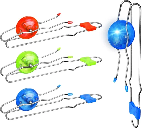 Sumind 3 piezas Magic Rail Twirler Juguetes retro para niños, ruedas magnéticas giroscopio juguete 7080s Giroscopio Rail Twirler Classics Vintage