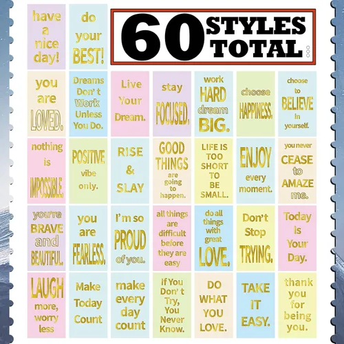 Miniatura 6 de Jinei 300 tarjetas inspiradoras de afirmación a granel, tarjetas de regalo motivacionales positivas diarias pequeñas, pequeñas citas de aliento