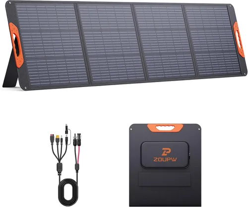 Miniatura 11 de ZOUPW Panel solar portátil de 110 vatios tipo N 16BB para central eléctrica, panel solar plegable mono para Jackery 300/500/Ecoflow/Anker
