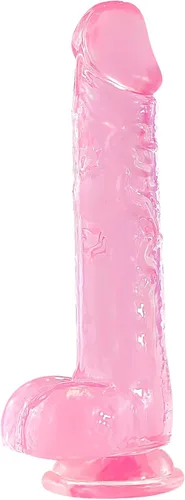 Miniatura 10 de Consolador grande de gelatina de 8.5 pulgadas que brilla en la oscuridad, con fuerte ventosa para hombres y mujeres