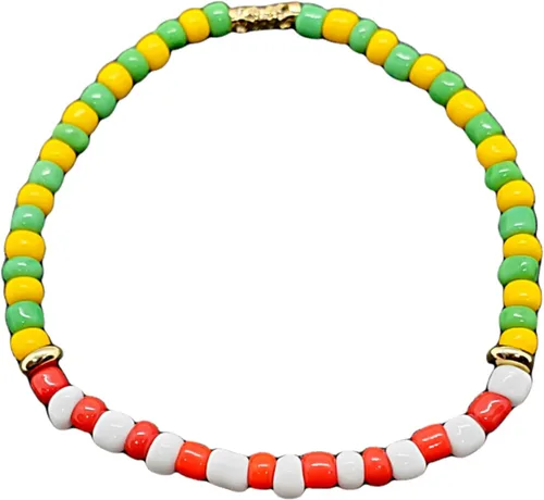 Miniatura 4 de Hecho a mano contra el mal de ojo orishas joyería de protección Ilde elástico elástico ajustable con cuentas unisex amuleto pulsera conjunto