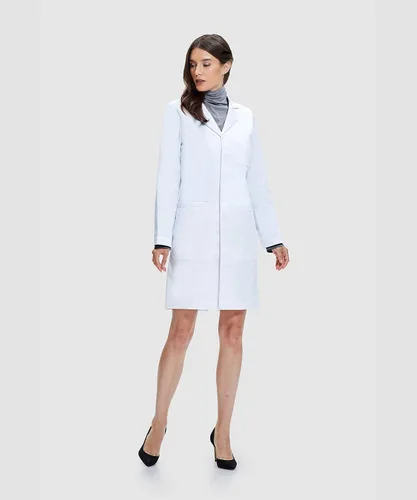 Miniatura 4 de Dr. James Cotton Lab Coat, 100% Cotton, Multiple Pockets, Classic Fit, 39 Inch Length, White