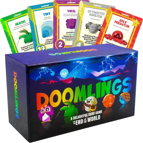 Doomlings - Un encantador juego de cartas para el fin del mundo - Mejor nuevo juego de estrategia de cartas para adultos, niños y adolescentes | 2-6