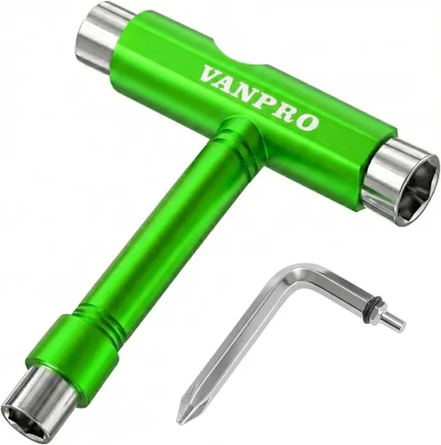 Miniatura 12 de Vanpro Herramienta de patinaje todo en uno. Se utiliza para la instalación y mantenimiento de varias patinetas y patines, etc.