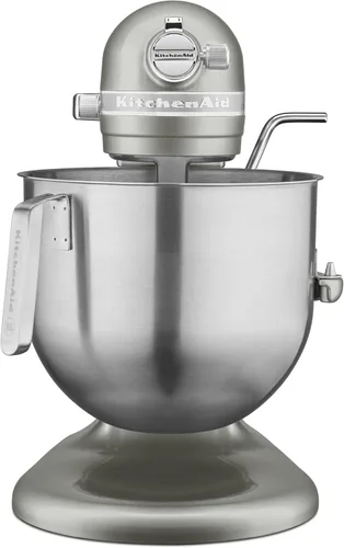 Miniatura 5 de KitchenAid KSM8990CU Mezclador comercial de encimera de 8 cuartos de galón, 10 velocidades, impulsado por engranajes, contorno plateado Plateado