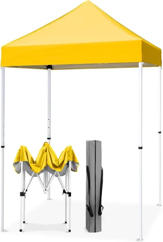 Miniatura 58 de EAGLE PEAK Toldo instantáneo de 5 x 5 con paneles de pared de 4 lados, pequeña tienda de campaña portátil desplegable con bolsa de transporte