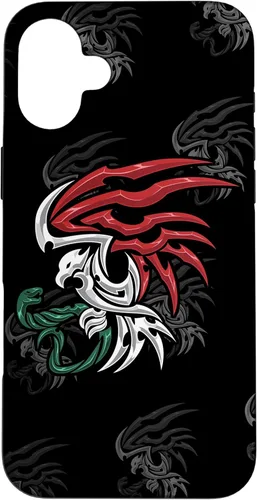 Miniatura 22 de iPhone 13 Bandera de México - Funda estilo tribal del escudo de armas mexicano