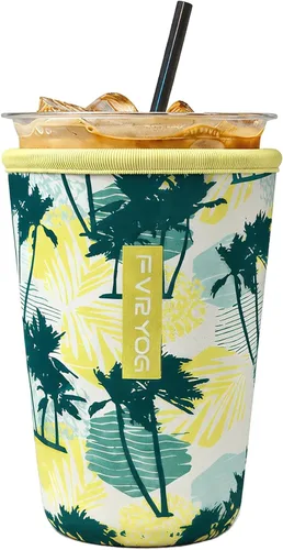 Miniatura 119 de Fundas de neopreno reutilizables aisladas para café helado, fundas para tazas de café helado, fundas para bebidas heladas y calientes