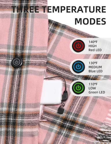 Miniatura 3 de Heated Scarf for Women Include Rechargeable Battery, Winter Electric Neck Scarf for Cold Weather