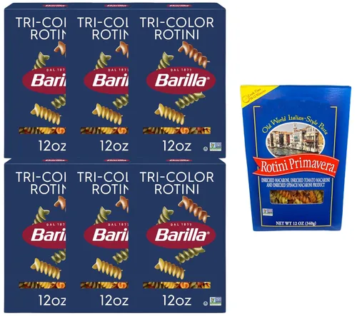 Miniatura 7 de Barilla Campanelle Pasta Pasta sin OMG hecha con sémola de trigo duro, 16 onzas (paquete de 6) y pasta Market Basket Rotelle estilo italiano, 12