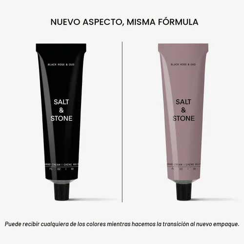 Miniatura 2 de Salt & Stone Crema de manos para mujeres y hombres Rosa negra y Oud Hidrata, nutre y suaviza la piel Restaura las manos secas y agrietadas