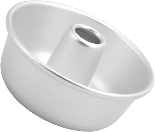 BESTonZON Moldes de tubo para hornear Angel Food Cake Pan antiadherente Sartén de tubo de gasa de aleación de aluminio Molde de donas Molde para