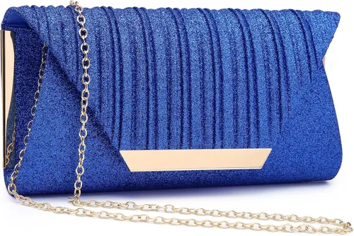 Miniatura 20 de Dasein - Bolsos de mano para mujer, para bodas, carteras para fiestas, bolsos de mano tipo clutch para cócteles, graduación, formales con strass