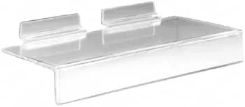 Miniatura 2 de CRL Acrílico transparente 4; x 8; Estante Slatwall con 1; Precio canal 3331418