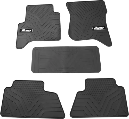 Miniatura 7 de IKON MOTORSPORTS, Alfombrillas de suelo compatibles con GMC Sierra Chevrolet Silverado 1500 2500 3500 Tahoe Yukon 2014-2018, goma de látex