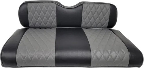 Huskey Parts Company 4 piezas de fundas para asientos de carrito de golf gris carbón con costura en forma de diamante Compatibles con Yamaha Drive