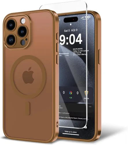 Miniatura 101 de Funda para iPhone 11 con protector de pantalla, compatible con MagSafe, ultra delgada, translúcida, mate, a prueba de golpes, color negro