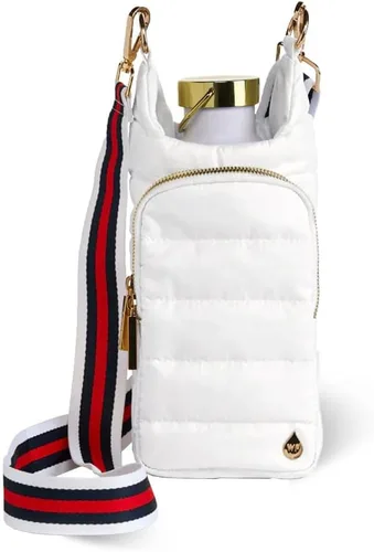 Miniatura 30 de WanderFull Original HydroBag Fits Up to 32 oz Water Bottle Holder with Strap – Hands-Free Crossbody Water Bottle Carrier Bag with Phone Pocket