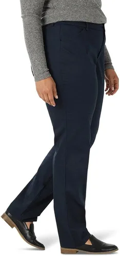 Miniatura 2 de Lee Pantalón de pierna recta sin arrugas para mujer, talla grande, sin arrugas