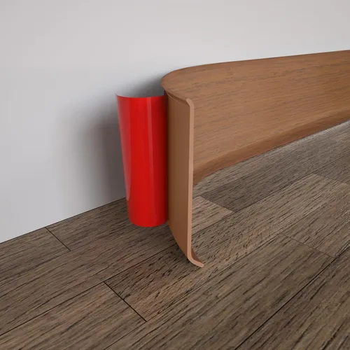 Miniatura 10 de COUKIU Moldura Flexible para Zócalo, 3 Pulgadas x 20 Pies Base de Pared de Vinilo Autoadhesivo Base Cove, Moldura de Base de Pared de Goma
