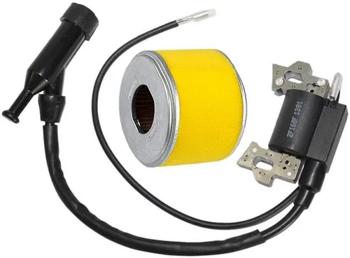 Miniatura 2 de Bobina de encendido para Honda GX120 GX160 GX200 generador de motor Rototiller 4589693 30500-ZE1-073 con filtro de aire de bujía por TOPEMAI