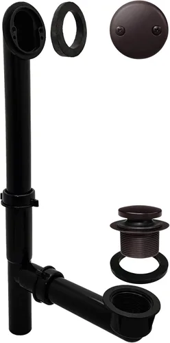 Miniatura 28 de Westbrass 593144-62 Kit de drenaje de residuos de baño con punta tubular de 1-1/2 pulgadas, color negro mate, paquete de 1