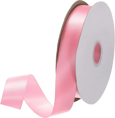 Miniatura 187 de MECCANIXITY Cinta de satén de 3/8 pulgadas de 50 yardas, de grogrén, de seda sólida, fina para ramo de boda, para regalo del día de San Valentín