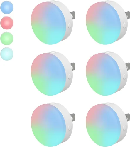 Miniatura 12 de Luz nocturna enchufable, mini luces nocturnas LED regulables para niños, sensor automático del atardecer al amanecer, lámpara nocturna de encendido