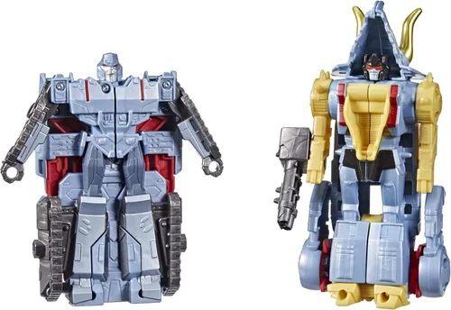 Miniatura 10 de Transformers Bumblebee Cyberverse Adventures Dinobots Unite Toys Dino Combiners Wheelgrim Paquete de 2 figuras de acción, a partir de 6 años, 4.5