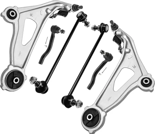 Miniatura 225 de Detroit Axle - Kit de extremo delantero para Chrysler 300 Dodge Charge Challenger 2011-2023, 2 brazos de control inferiores traseros 2 rótulas