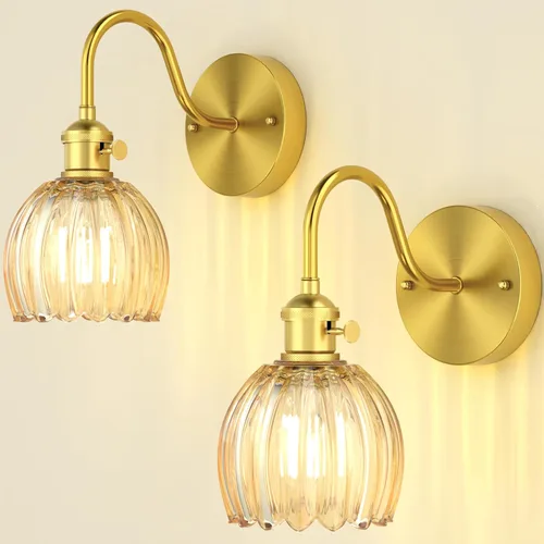 Miniatura 21 de Lámparas de Aplique de Pared para Dormitorio Baño, Iluminación Moderna de Tocador, Linternas de Montaje en Pared de Granja en Negro Mate