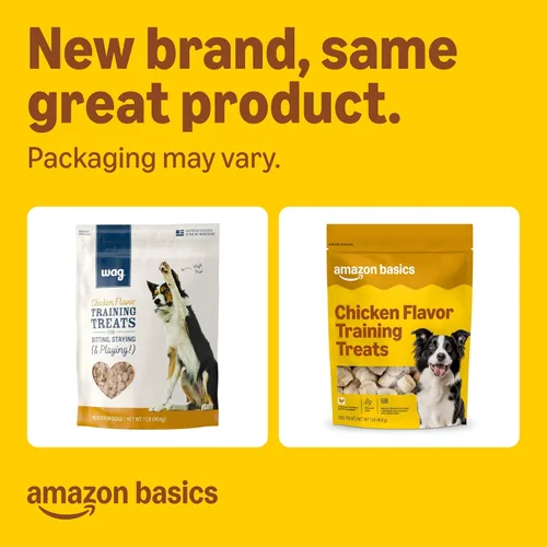 Miniatura 2 de Marca Amazon – Golosinas de entrenamiento con sabor a pollo Wag para perros, bolsa de 1 libra (16 onzas)
